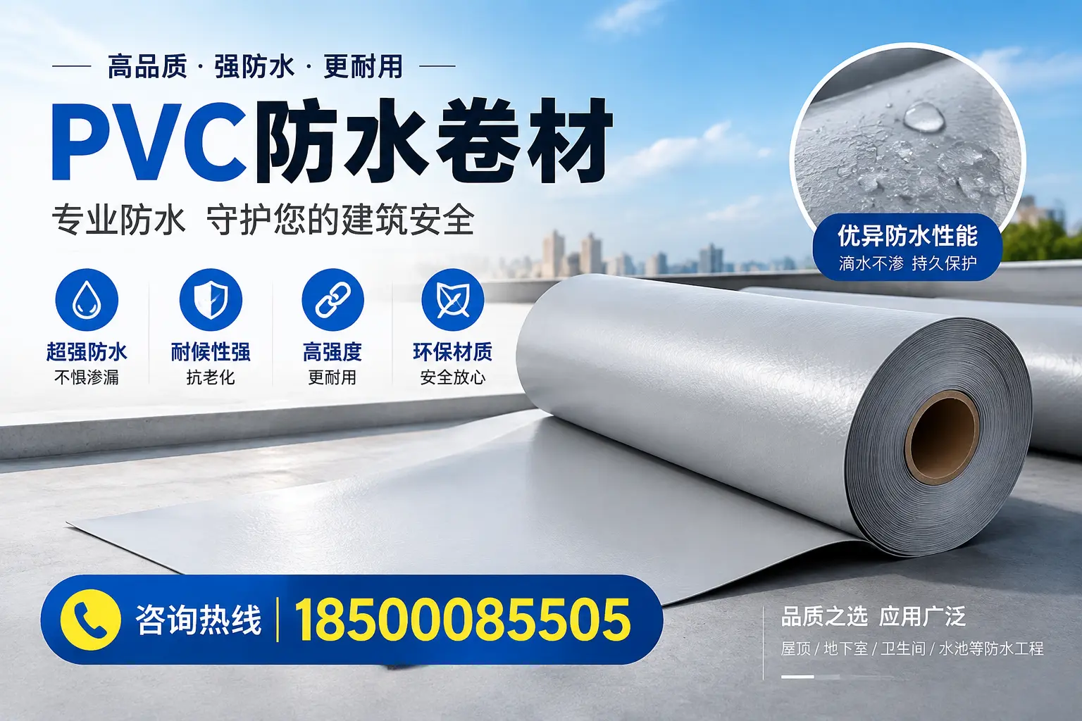 河源地区pvc防水卷材的市场现状与发展趋势